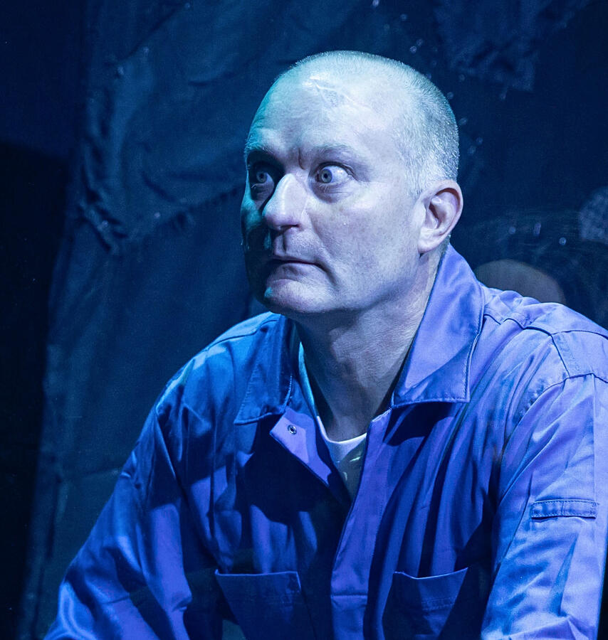 Mark Oxtoby as Hannibal Lecter in Silence! (2024) Photo Credit: Mark Senior