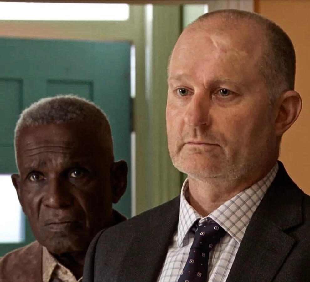 Mark Oxtoby as DI Moore in EastEnders (BBC) (2024) Photo Credit: BBC/Jack Barnes/Kieron McCarron